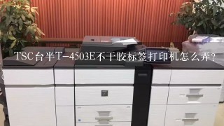 TSC台半T-4503E不干胶标签打印机怎么弄？