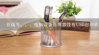 在线等。。电脑设备管理器没有USB打印机怎么解决