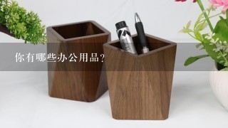 你有哪些办公用品？