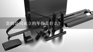 您的公司成立的年份是什么?